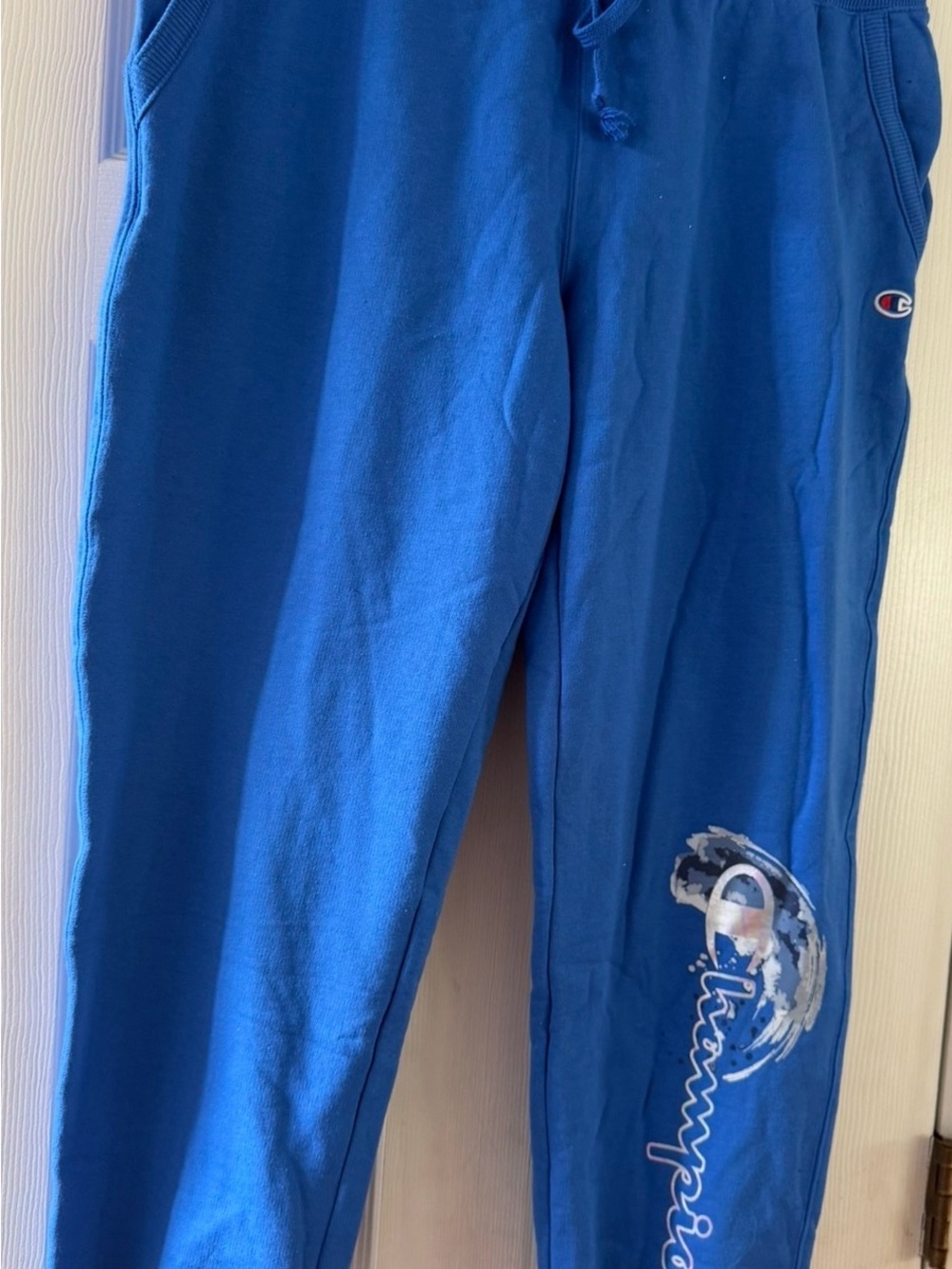Champion Kids Blue Logo Sweatpants